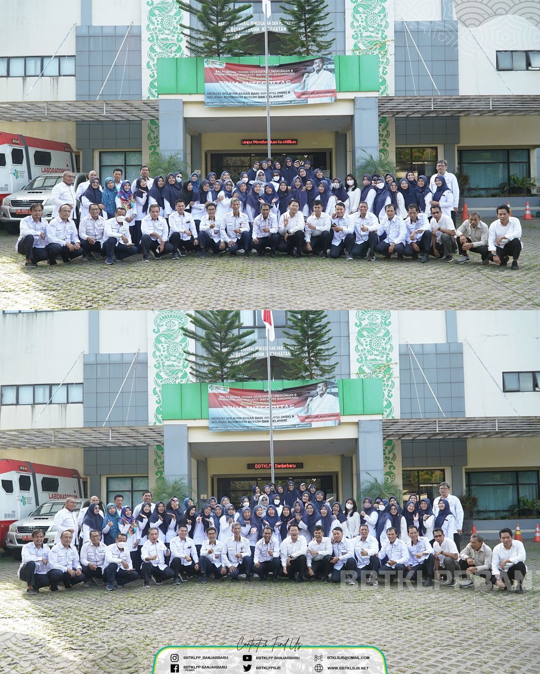 Pelaksanaan Apel Peringatan Hari Lahir Pancasila 2023 di BBTKLPP Banjarbaru