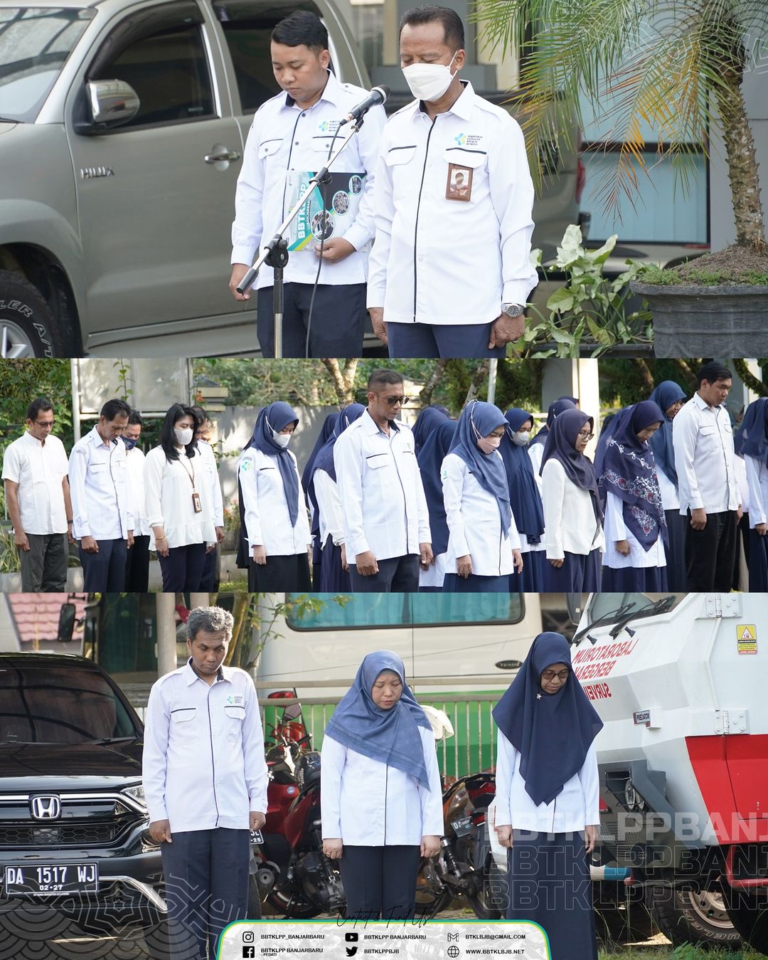 Pelaksanaan Apel Peringatan Hari Lahir Pancasila 2023 di BBTKLPP Banjarbaru