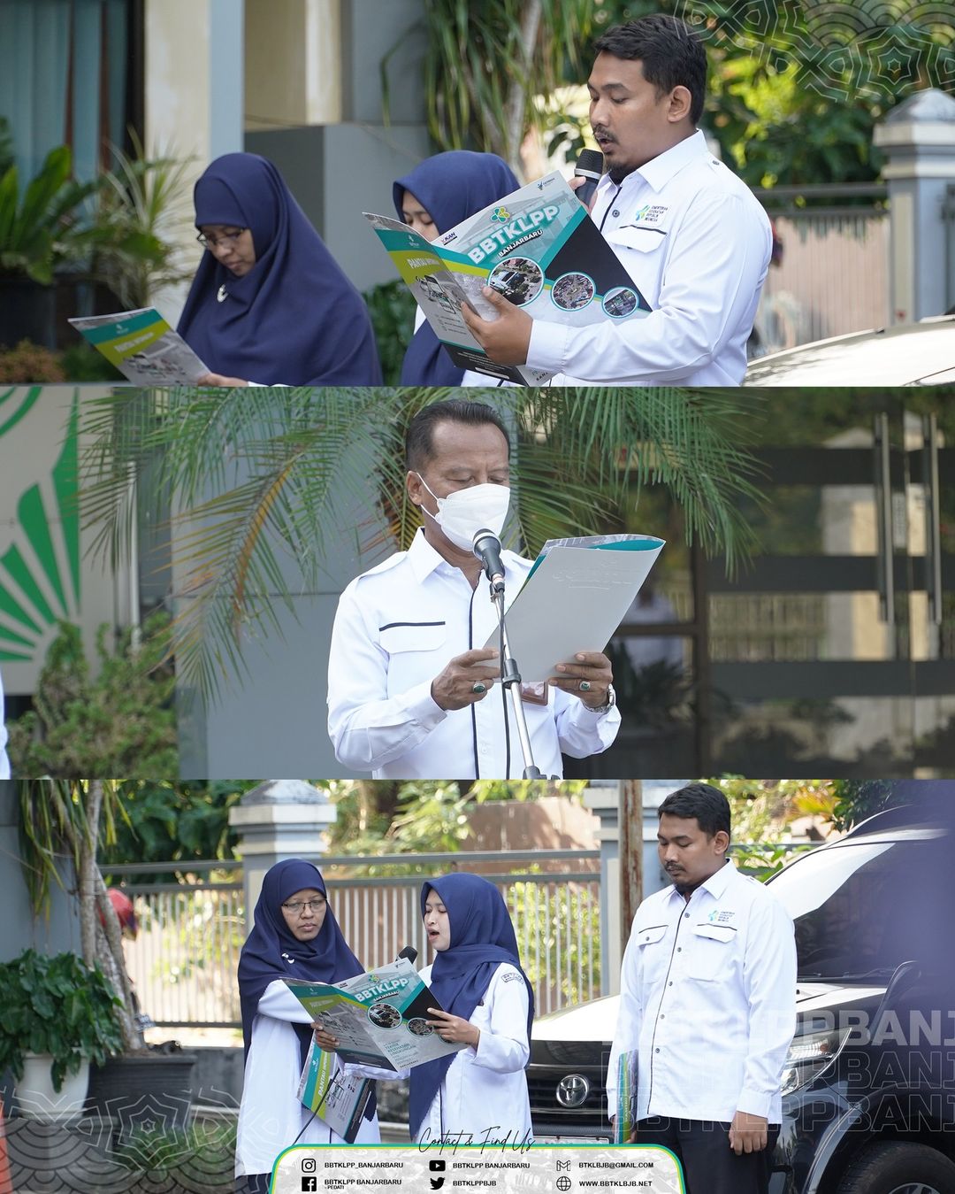 Pelaksanaan Apel Peringatan Hari Lahir Pancasila 2023 di BBTKLPP Banjarbaru