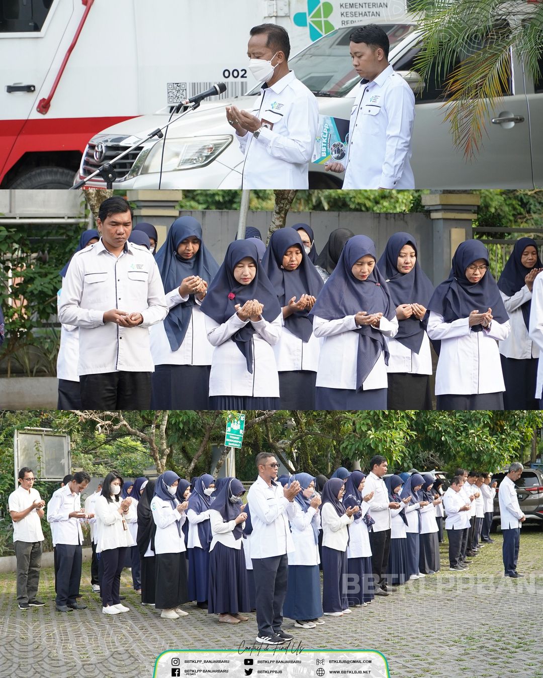 Pelaksanaan Apel Peringatan Hari Lahir Pancasila 2023 di BBTKLPP Banjarbaru