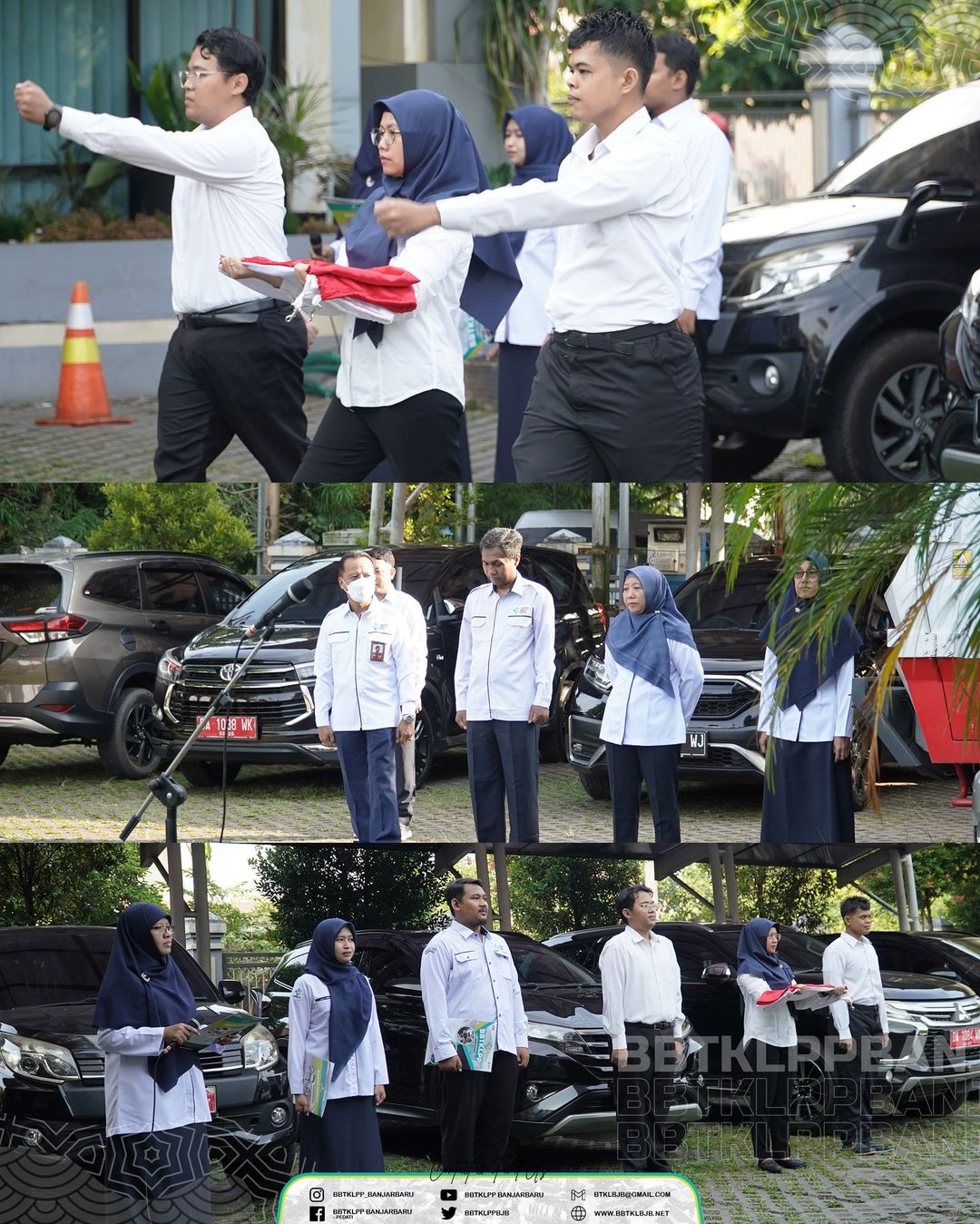 Pelaksanaan Apel Peringatan Hari Lahir Pancasila 2023 di BBTKLPP Banjarbaru