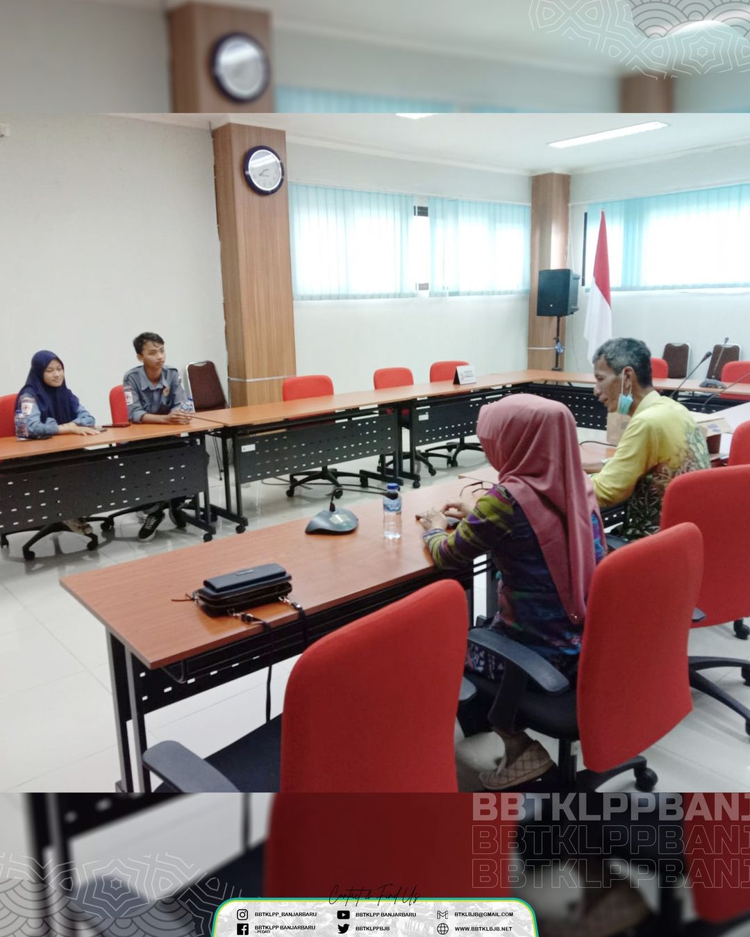 Audiensi Korps Sukarela PMI Indonesia (KSR-PMI) Unit Universitas Lambung Mangkurat ke BBBTKLPP Banjarbaru