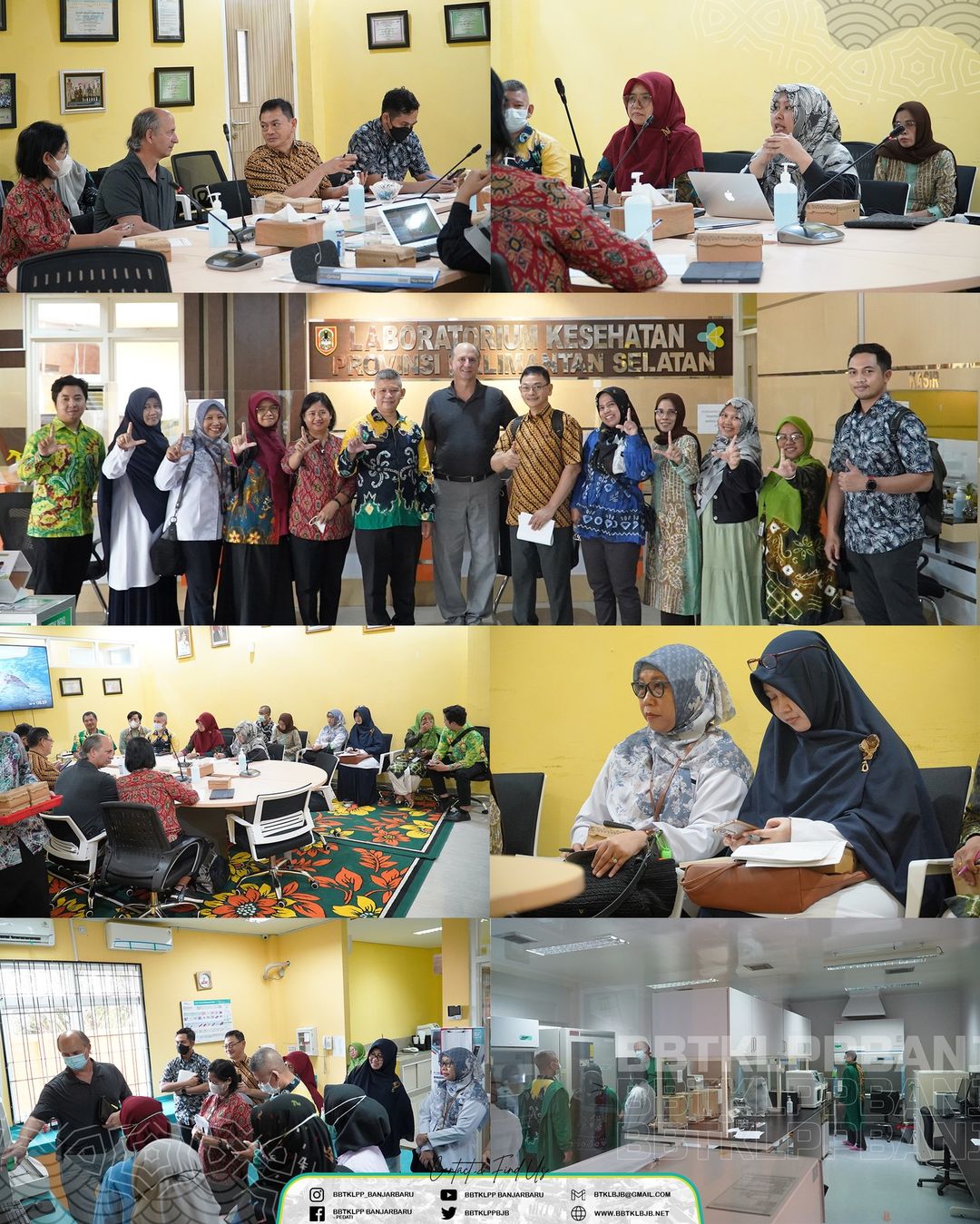 Kunjungan Lapangan Joint External Review (JER) Penyelenggaraan Laboratorium Kesehatan Masyarakat Regional 7 (BBTKLPP BANJARBARU)