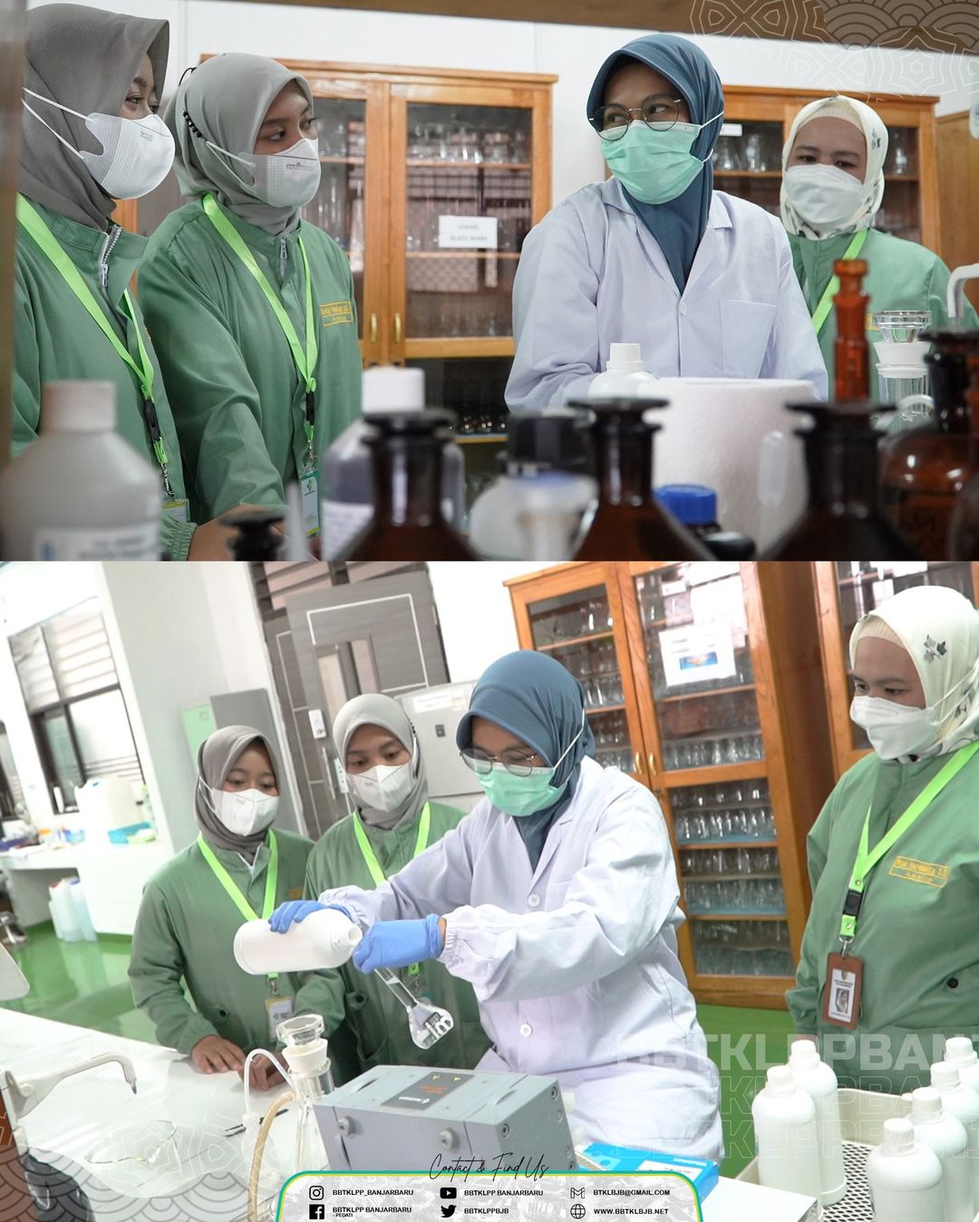 Pelepasan Pegawai DLH Palangkaraya & UPTD Labkesda Kab. Tanah Bumbu Magang di Laboratorium BBTKLPP BANJARBARU