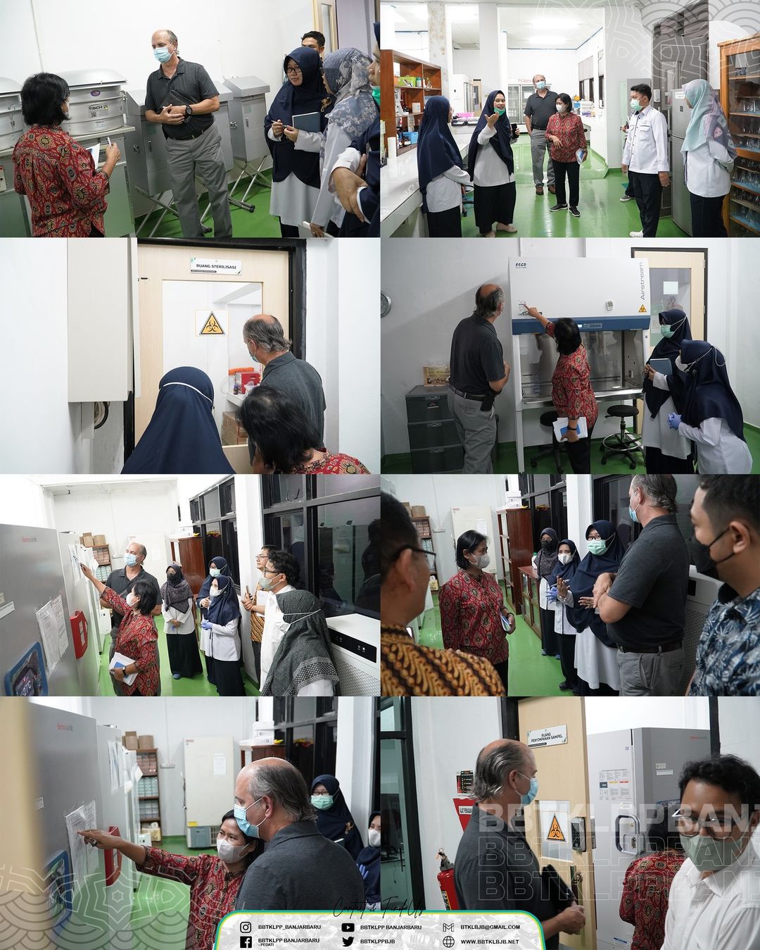 Kunjungan Lapangan Joint External Review (JER) Penyelenggaraan Laboratorium Kesehatan Masyarakat Regional 7 (BBTKLPP BANJARBARU)