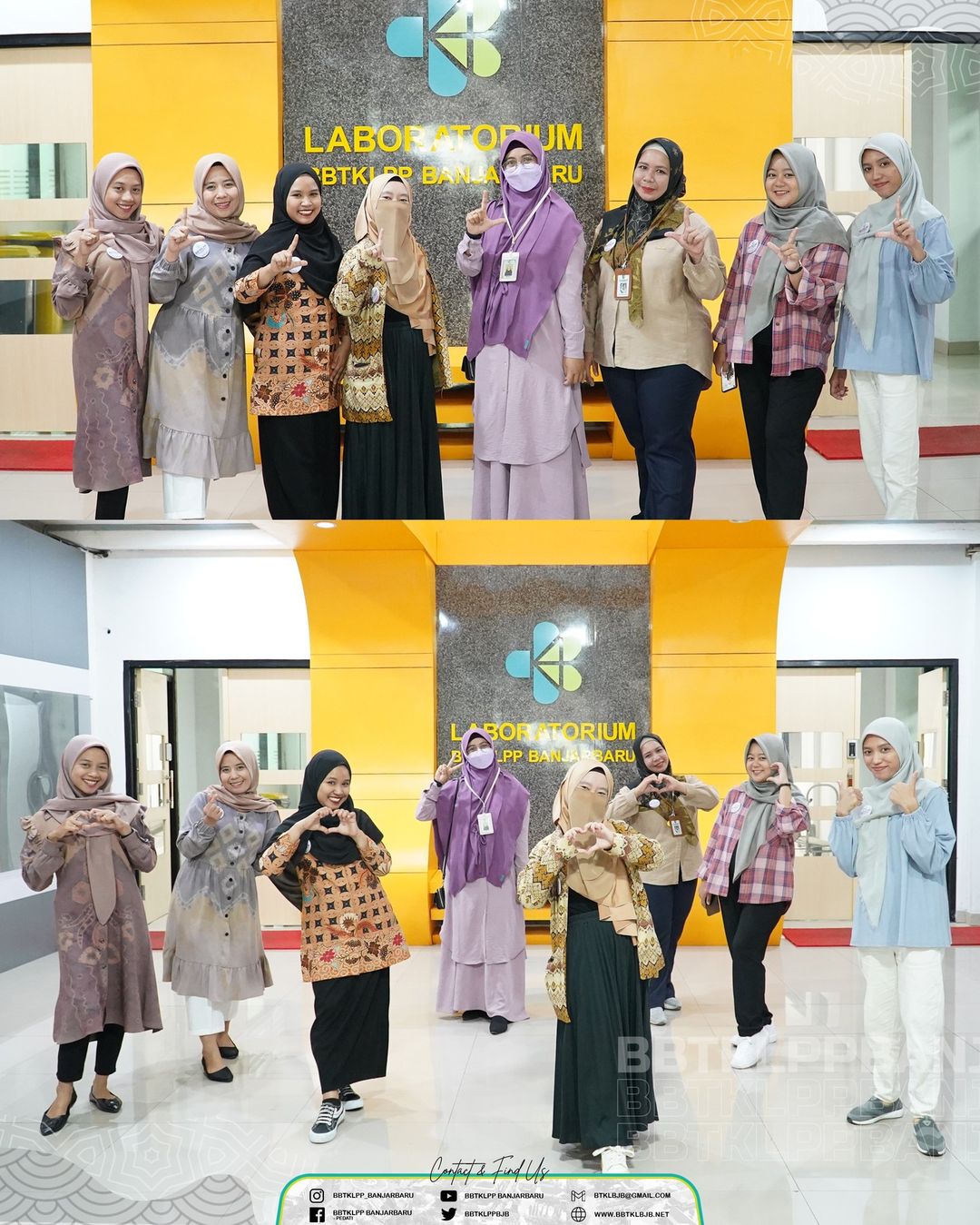 Pelepasan Pegawai DLH Palangkaraya & UPTD Labkesda Kab. Tanah Bumbu Magang di Laboratorium BBTKLPP BANJARBARU