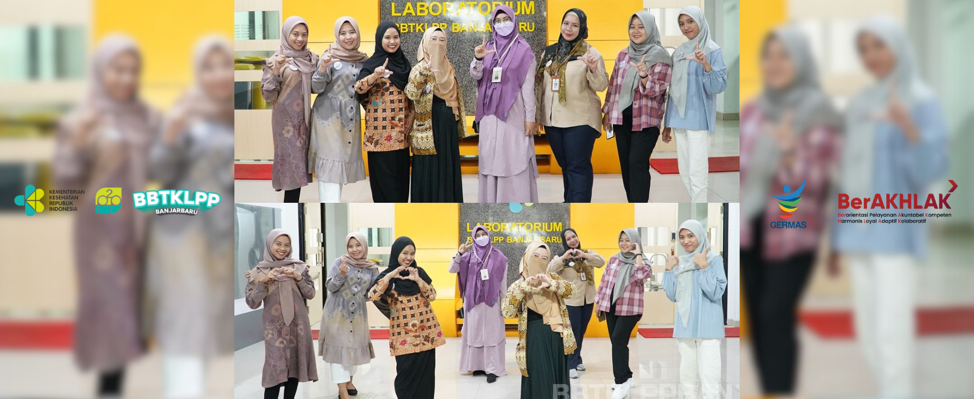 Pelepasan Pegawai DLH Palangkaraya & UPTD Labkesda Kab. Tanah Bumbu Magang di Laboratorium BBTKLPP BANJARBARU